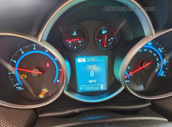 1G1PE5SB6G7228204 2016 CHEVROLET CRUZE Белый Вид щитка приборов