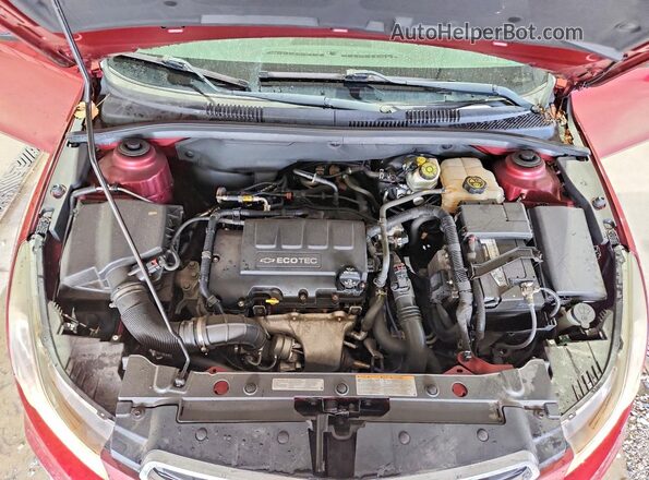 1G1PF5SB0G7125437 2016 CHEVROLET CRUZE Maroon Widok wnętrza z tyłu