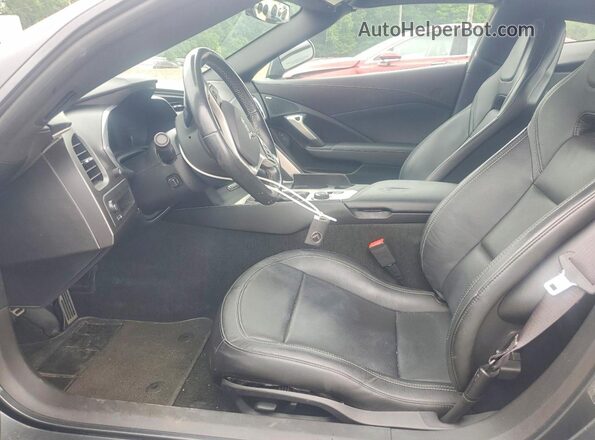 1G1YA2D73H5122636 2017 CHEVROLET CORVETTE Серый Вид салона спереди
