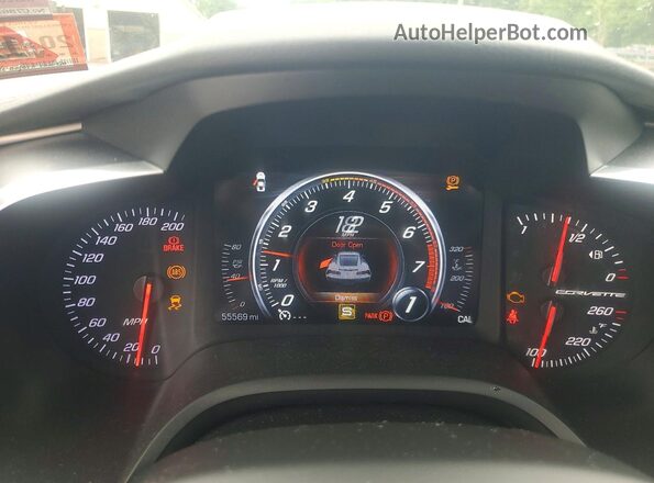 1G1YA2D73H5122636 2017 CHEVROLET CORVETTE Серый Вид щитка приборов