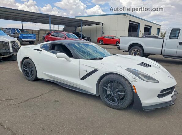 1G1YB2D79G5117923 2016 CHEVROLET CORVETTE White Delantero derecho