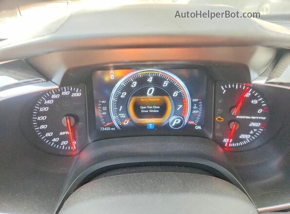 1G1YF2D76K5115656 2019 CHEVROLET CORVETTE Black ხელსაწყოთა პანელის ხედი