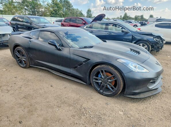 1G1YF2D76K5115656 2019 CHEVROLET CORVETTE Black წინა მარჯვენა