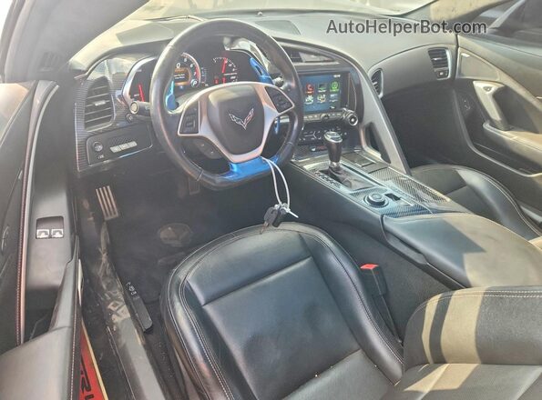 1G1YF2D76K5115656 2019 CHEVROLET CORVETTE Black წინა პანელის ხედი