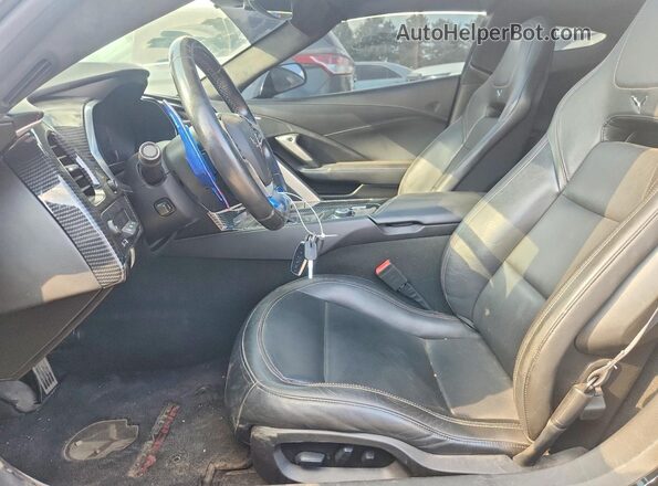 1G1YF2D76K5115656 2019 CHEVROLET CORVETTE Black წინა სალონის ხედი