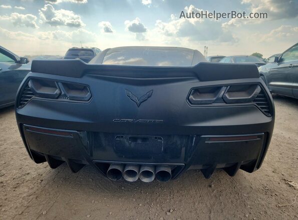 1G1YF2D76K5115656 2019 CHEVROLET CORVETTE Black უკანა ხედი