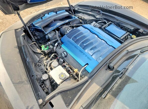 1G1YF2D76K5115656 2019 CHEVROLET CORVETTE Black უკანა სალონის ხედი
