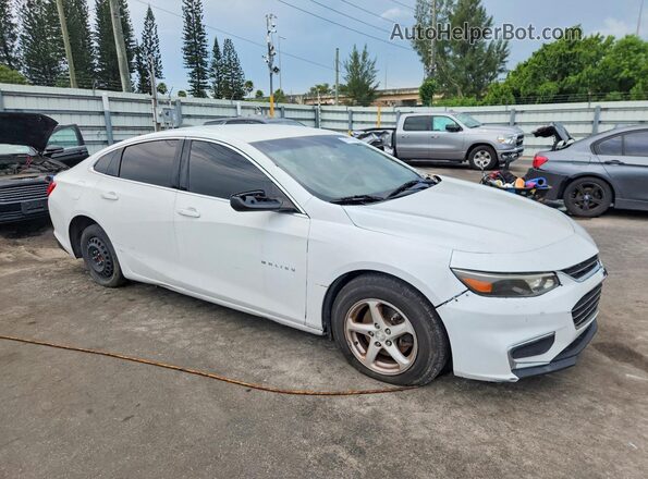 1G1ZB5ST3HF284781 2017 CHEVROLET MALIBU Белый Передняя правая четверть
