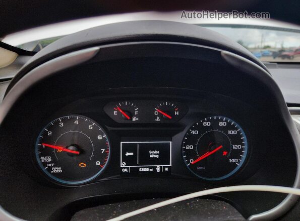 1G1ZB5ST3HF284781 2017 CHEVROLET MALIBU Белый Вид щитка приборов