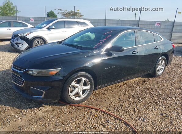 1G1ZB5ST4GF355095 2016 CHEVROLET MALIBU Black Առջևի ձախ երեք քառորդ տեսարան