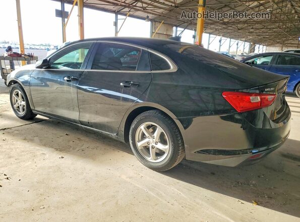 1G1ZB5ST5JF267213 2018 CHEVROLET MALIBU Черный Задняя левая четверть