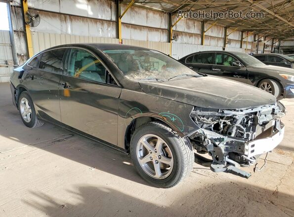 1G1ZB5ST5JF267213 2018 CHEVROLET MALIBU Черный Передняя правая четверть