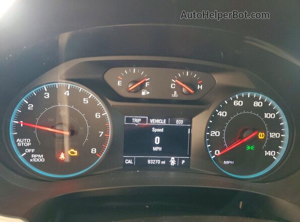 1G1ZB5ST5JF267213 2018 CHEVROLET MALIBU Черный Вид щитка приборов