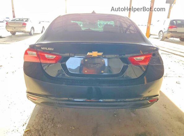 1G1ZB5ST5JF267213 2018 CHEVROLET MALIBU Черный Вид сзади