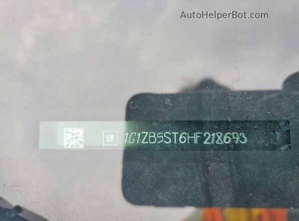 1G1ZB5ST6HF218693 2017 CHEVROLET MALIBU Charcoal VIN კოდის სტიკერის ხედი