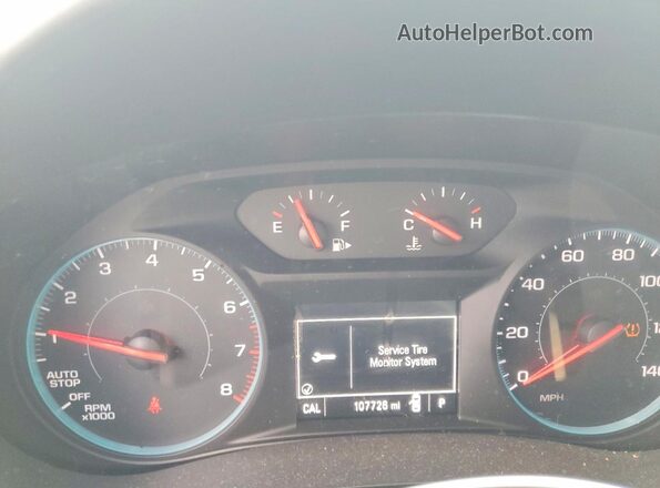 1G1ZB5ST6HF293877 2017 CHEVROLET MALIBU Белый Вид щитка приборов