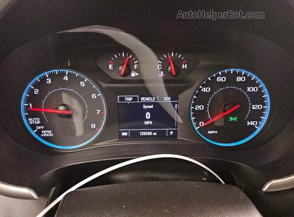 1G1ZB5ST9KF194381 2019 CHEVROLET MALIBU Blue Vista del cuadro de instrumentos