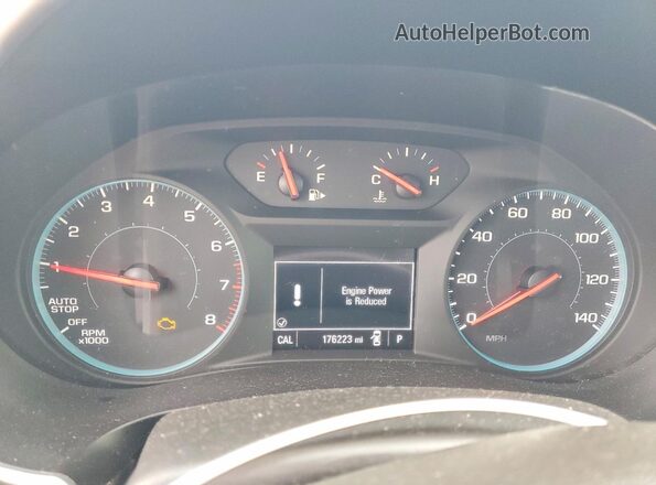 1G1ZC5STXKF185251 2019 CHEVROLET MALIBU Blue Instrument cluster view
