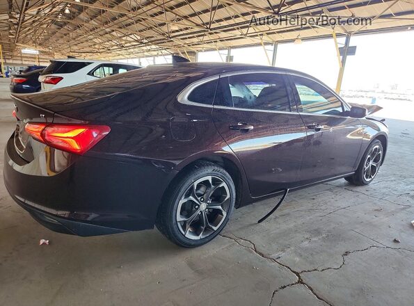 1G1ZD5ST0MF012855 2021 CHEVROLET MALIBU Бордовый Задняя правая четверть