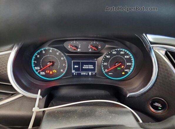 1G1ZD5ST0MF012855 2021 CHEVROLET MALIBU Бордовый Вид щитка приборов