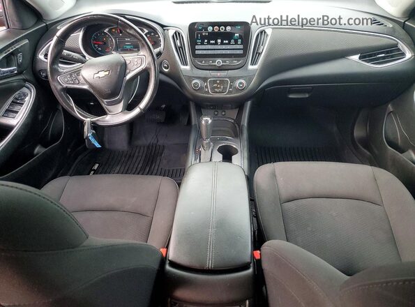 1G1ZD5ST1JF283760 2018 CHEVROLET MALIBU Red Dashboard view