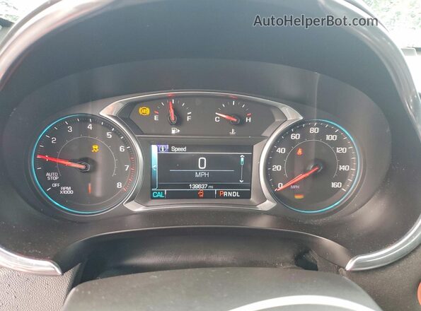 1G1ZD5ST1JF283760 2018 CHEVROLET MALIBU Red Instrument cluster view
