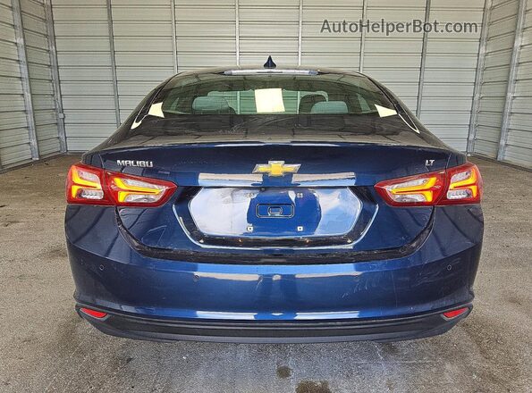 1G1ZD5ST1MF011102 2021 CHEVROLET MALIBU Синий Вид сзади