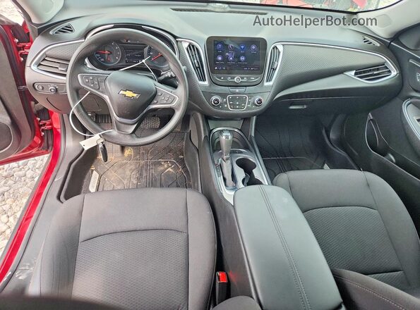 1G1ZD5ST3KF197058 2019 CHEVROLET MALIBU Red Вид панелі приладів