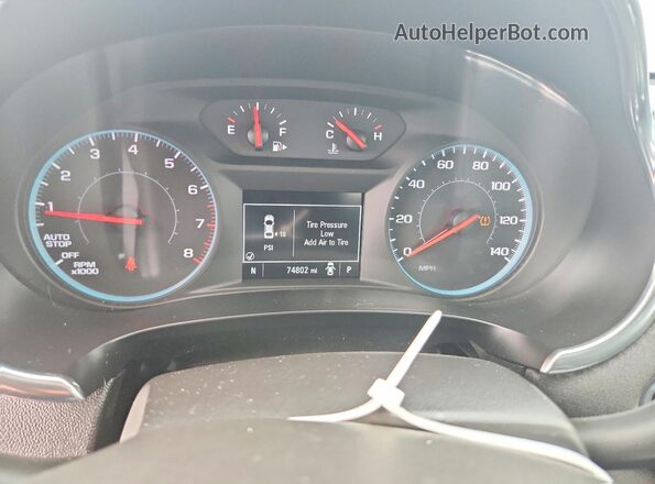 1G1ZD5ST3KF197058 2019 CHEVROLET MALIBU Red Вид щитка приладів