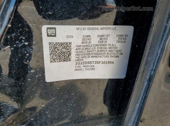 1G1ZD5ST3SF101994 2025 CHEVROLET MALIBU Black Շարժիչի բաժամունքի տեսք