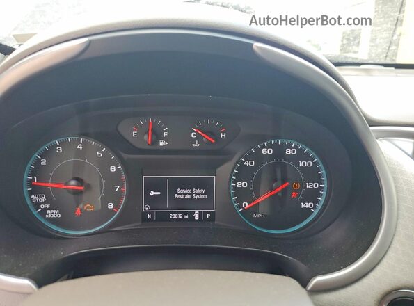 1G1ZD5ST3SF142691 2025 CHEVROLET MALIBU Blue Instrument cluster view