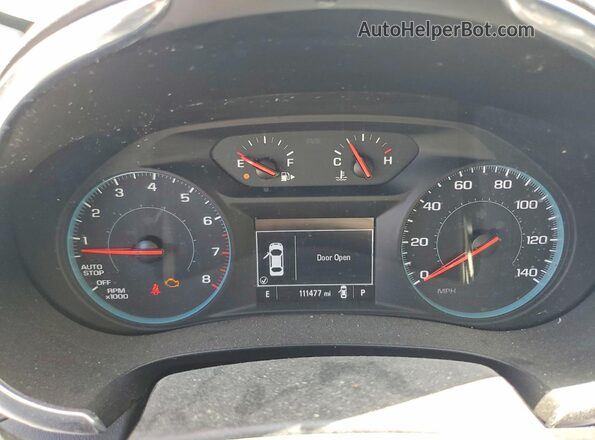 1G1ZD5ST4MF061797 2021 CHEVROLET MALIBU White Instrument cluster view