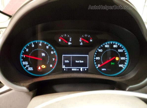 1G1ZD5ST4NF111146 2022 CHEVROLET MALIBU Red Вид щитка приладів