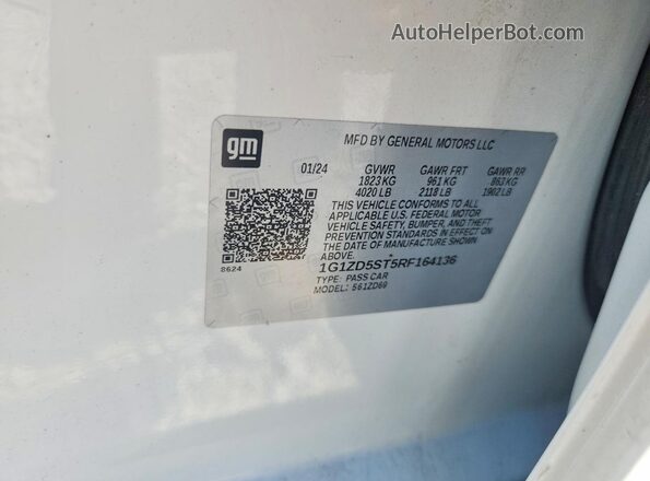 1G1ZD5ST5RF164136 2024 CHEVROLET MALIBU White Շարժիչի բաժամունքի տեսք