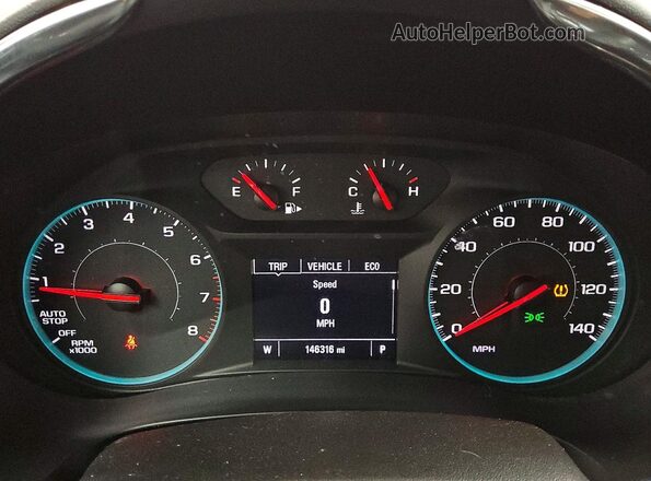 1G1ZD5ST6KF155189 2019 CHEVROLET MALIBU White Widok zestawu wskaźników