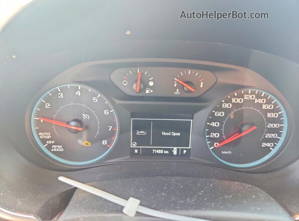 1G1ZD5ST6LF103403 2020 CHEVROLET MALIBU Beige Вид щитка приладів