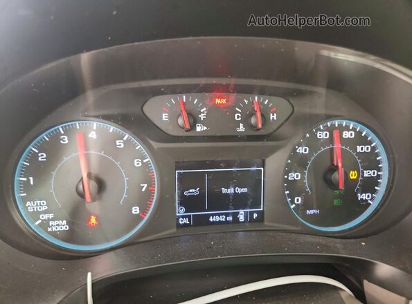 1G1ZD5ST8SF128804 2025 CHEVROLET MALIBU Blue Вид щитка приладів