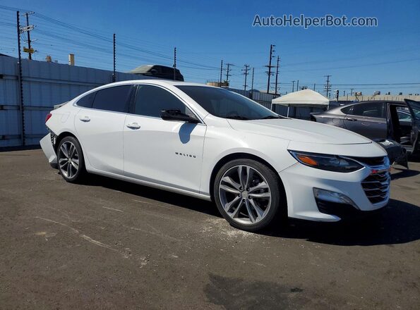 1G1ZD5ST9MF055199 2021 CHEVROLET MALIBU Белый Передняя правая четверть