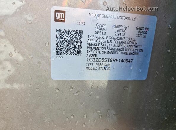 1G1ZD5ST9RF140647 2024 CHEVROLET MALIBU Tan ძრავის განყოფილების ხედი