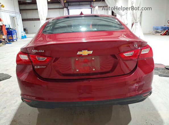 1G1ZD5STXJF265113 2018 CHEVROLET MALIBU Красный Вид сзади