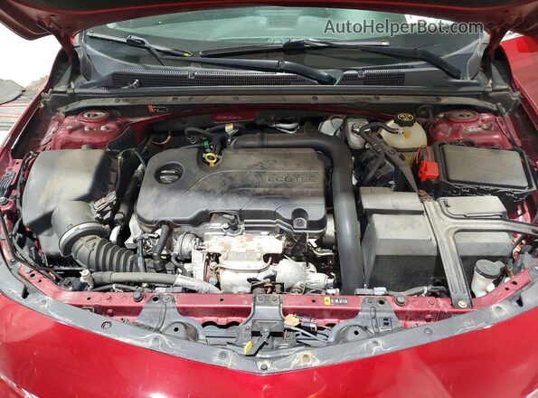 1G1ZD5STXJF265113 2018 CHEVROLET MALIBU Красный Вид задней части салона