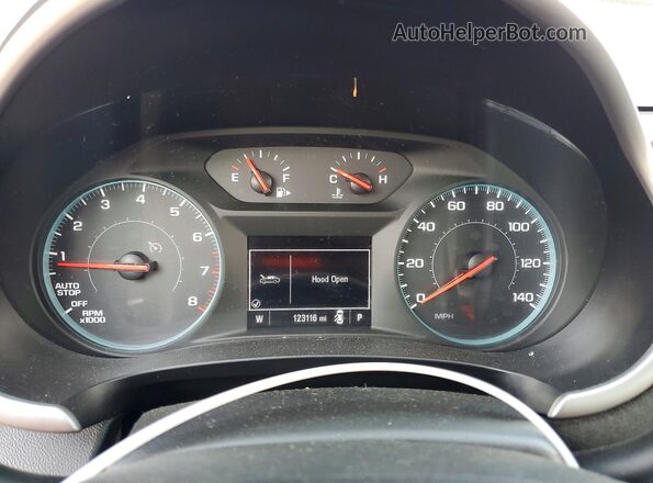 1G1ZD5STXNF108557 2022 CHEVROLET MALIBU Красный Вид щитка приборов