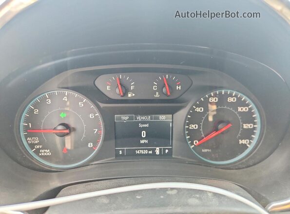 1G1ZE5ST7HF121624 2017 CHEVROLET MALIBU Gray Instrument cluster view