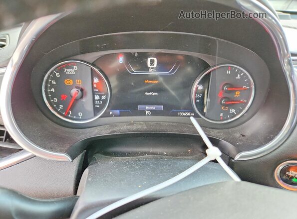 1G1ZE5SX7LF025293 2020 CHEVROLET MALIBU Brown Instrument cluster view