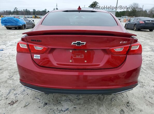 1G1ZG5STXMF036507 2021 CHEVROLET MALIBU Red უკანა ხედი