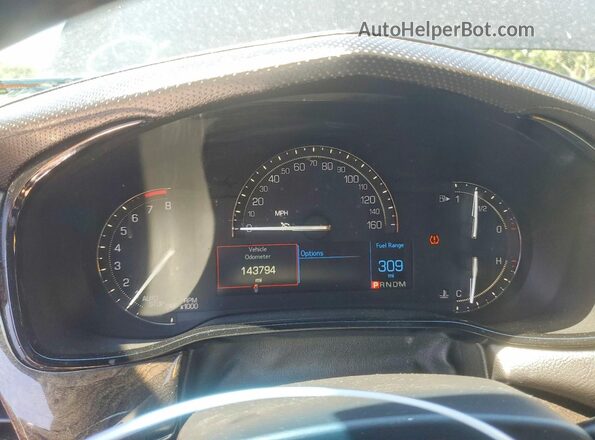 1G6AX5SX5J0132974 2018 CADILLAC CTS Черный Вид щитка приборов