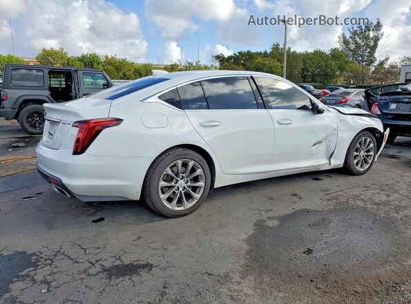 1G6DN5RK3M0144977 2021 CADILLAC CT5 White უკანა მარჯვენა