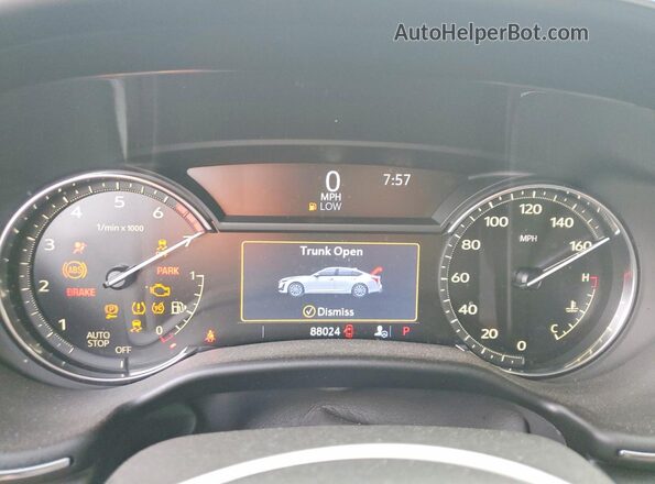1G6DN5RK8L0130622 2020 CADILLAC CT5 White Widok zestawu wskaźników
