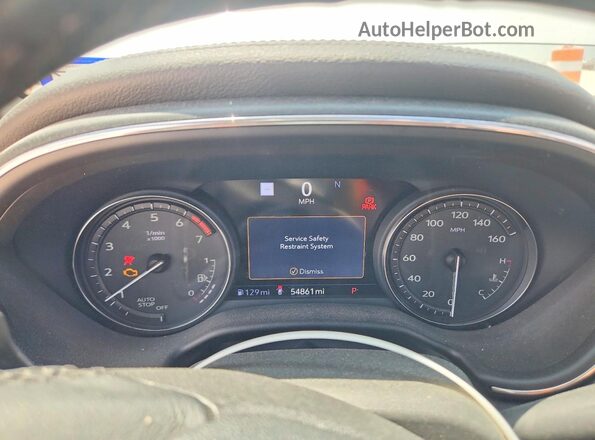 1G6DN5RW0L0143318 2020 CADILLAC CT5 White Vista del cuadro de instrumentos
