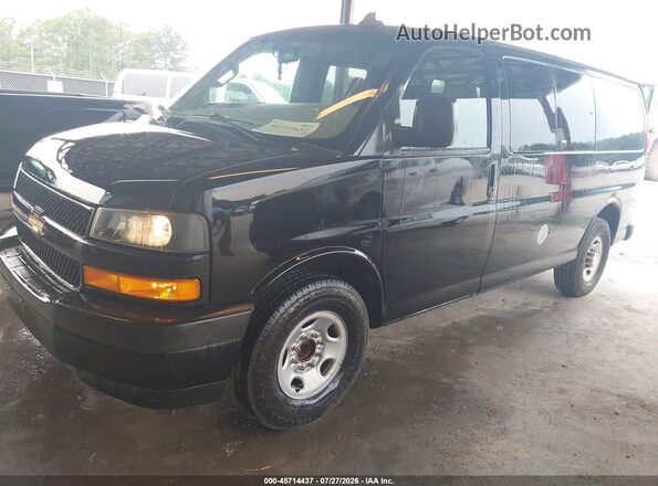 1GAWGEFG4K1280129 2019 CHEVROLET EXPRESS Black Առջևի ձախ երեք քառորդ տեսարան